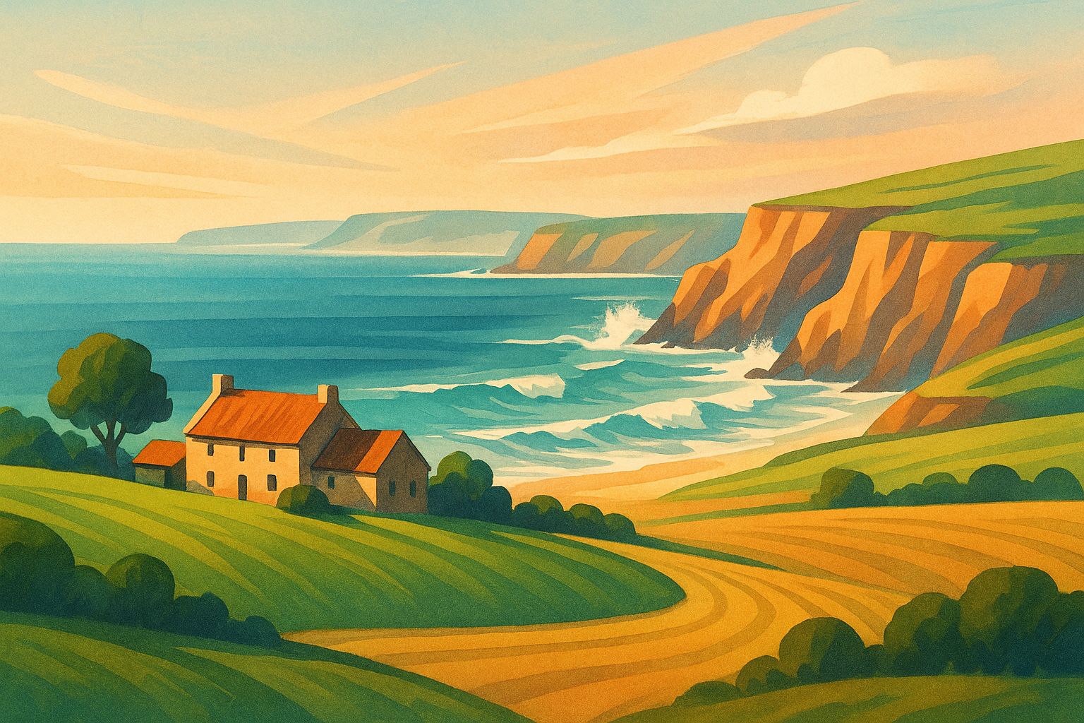 La Ferme de Ty’Cou au bord de la mer